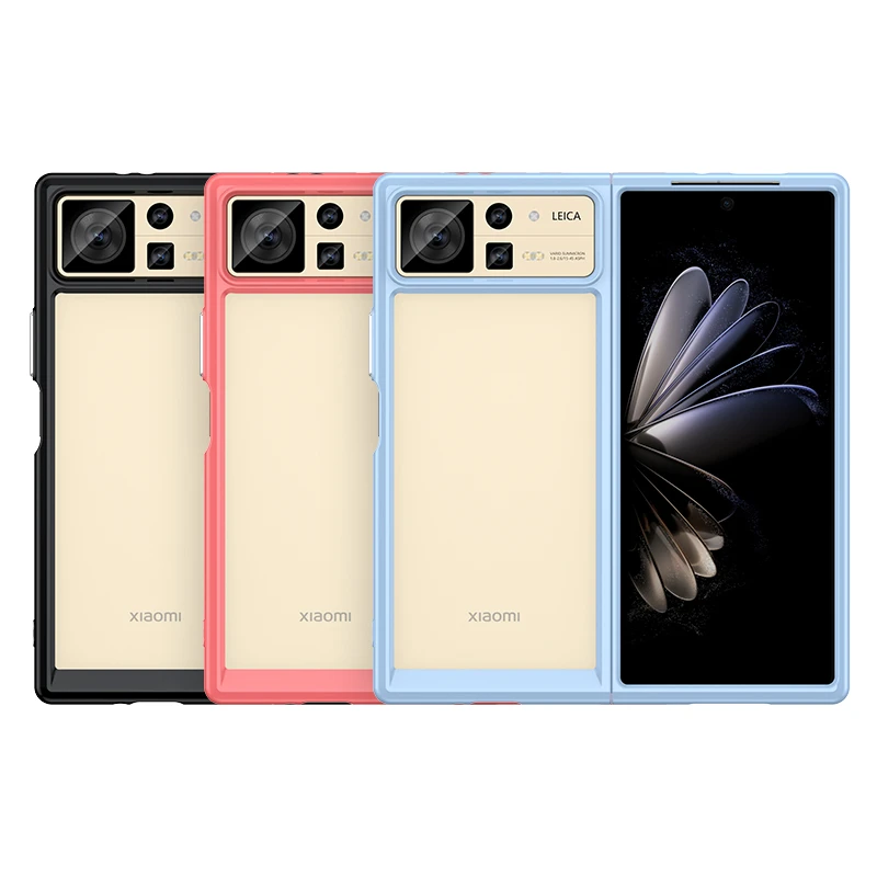 For Mi Mix Fold 2 Case Cover Xiaomi Mi Mix Fold 2 Capas Back Shockproof Clear Transparent Multicolour Fundas Mi Mix Fold 2 Cover