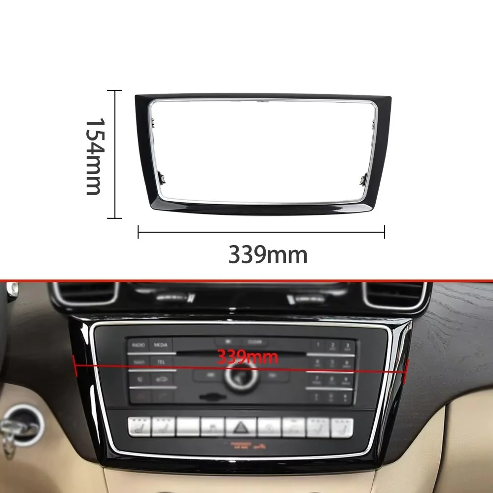 

W166 W292 Center Console Air Conditioning CD Panel Cover Trim Car Audio Decoration Frame For Mercedes Benz 1666802317