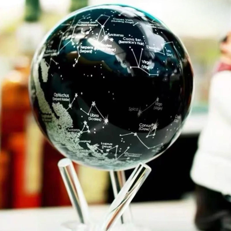 

Globe light energy rotation high-end light luxury ornament creative gift