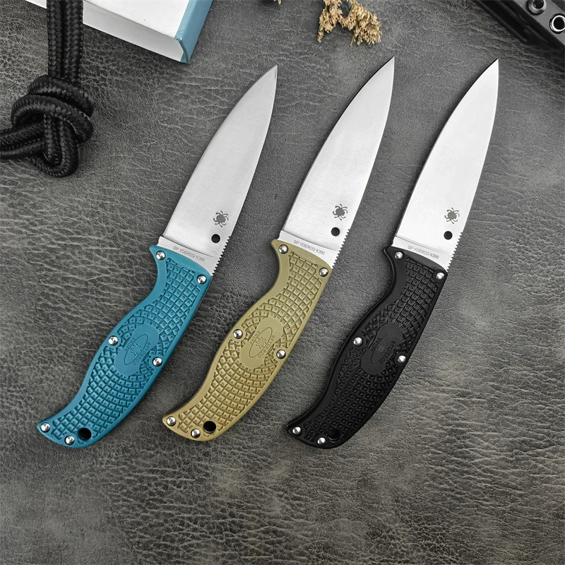 C39 Outdoor cutting knife, nylon fiber handle D2 Handle Camping Survival Tactics Hunting EDC pocket folding pocket knife