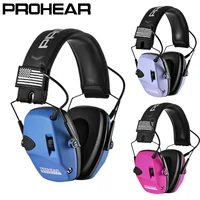 PROHEAR-orejeras electrónicas para tiro táctico, protección auditiva con reducción de ruido, protección auditiva para caza, deportes al aire libre