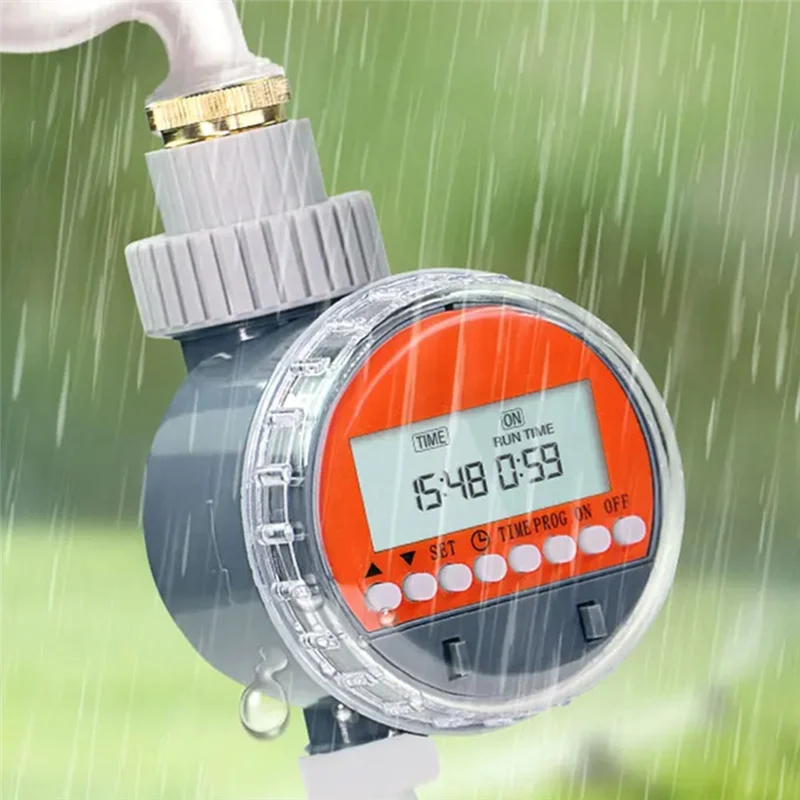 

A27F-Programmable Irrigation Controller Garden Ball Valve Water Timer For Outdoor For Greenhouse Flower Plant Drip Valve
