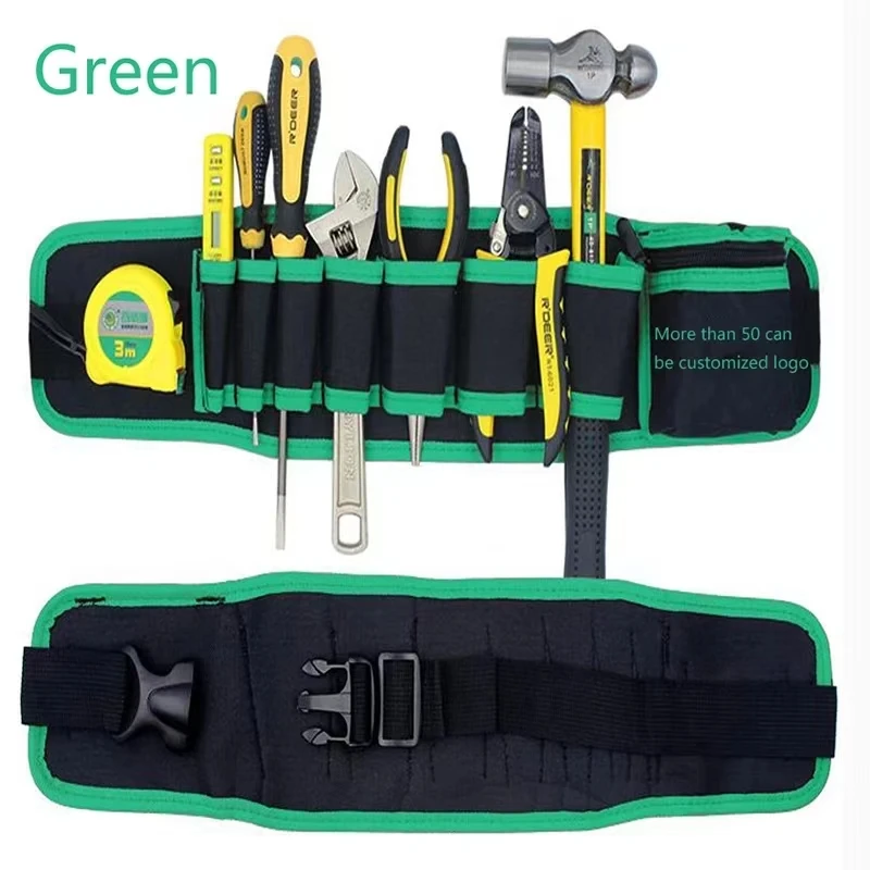 Multi-pockets Tool Bag Waist Pockets Electrician Tool Bag Organizer Carrying Pouch Repair Tools Bag Belt Waist Pocket Case