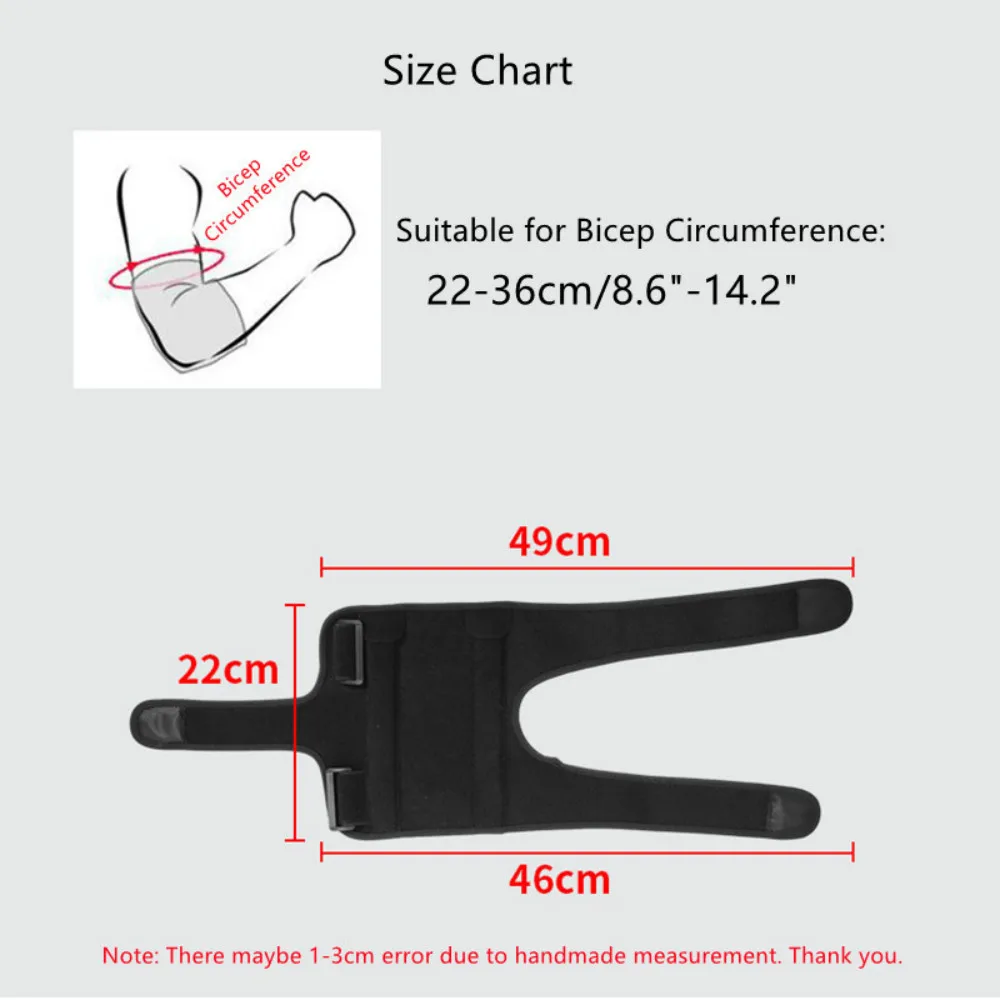 1pc Elbow Brace Guard Night Elbow Sleep Support Stabilizer with 2 Removable Metal Splints for Cubital Tunnel Syndrome Tendonitis