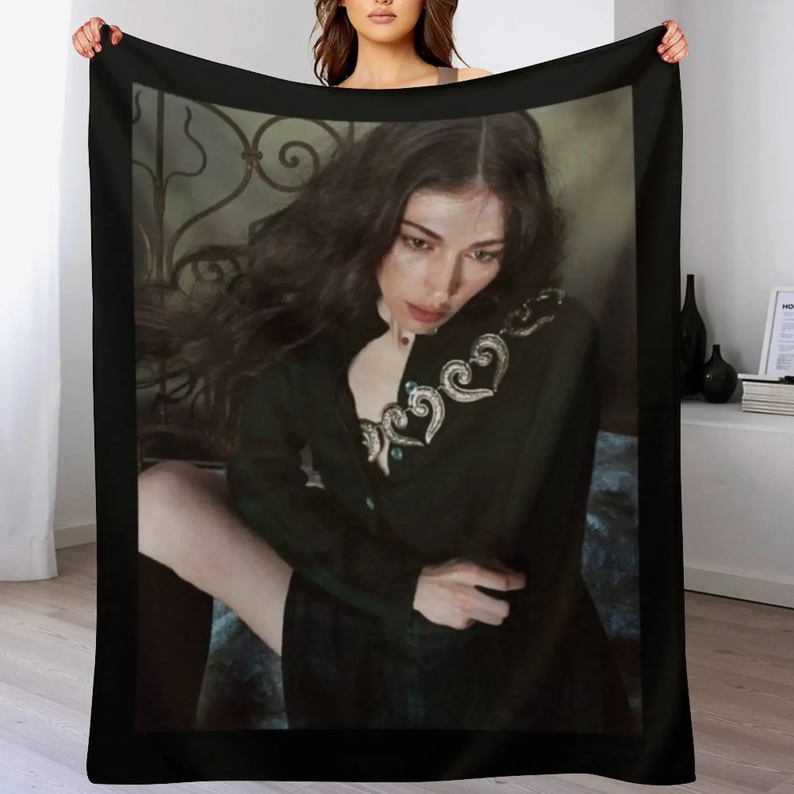 

Caroline Polachek Throw Blanket Blankets For Sofas Cute Bed covers Single Blankets