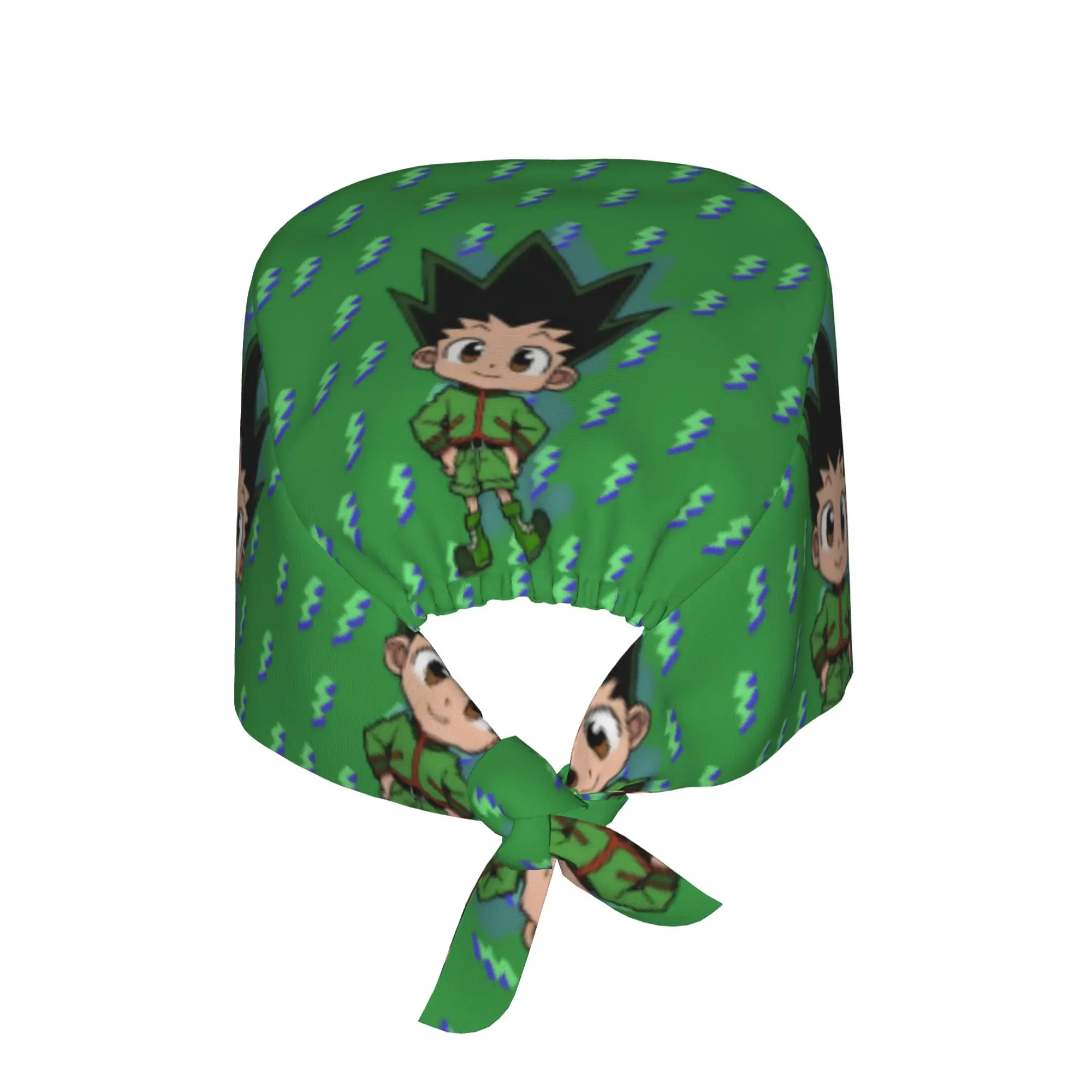 Chapeau de travail ajustable personnalisé HXH Hot Blooded Anime pour femmes et hommes, bonnet chirurgical japonais pour infirmières, médecins et chirurgiens