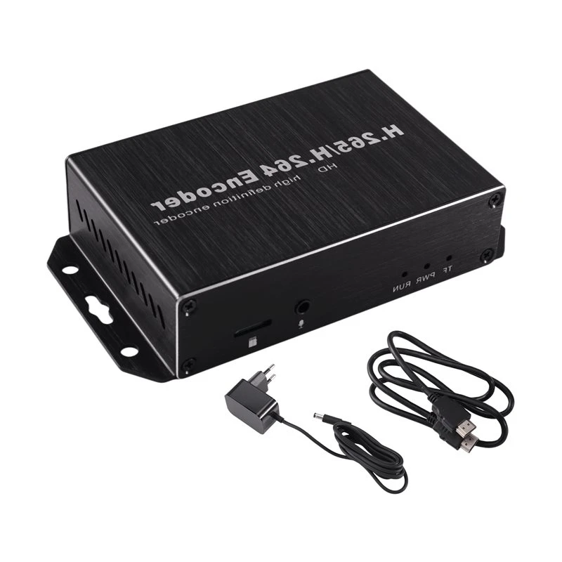 Y45A-HD-To-IP Conversion Encoder POE-Powered H. 265/H. 264 HD Audio/Video Loop-Out Type Multi-Platform Live Streaming EU PLUG