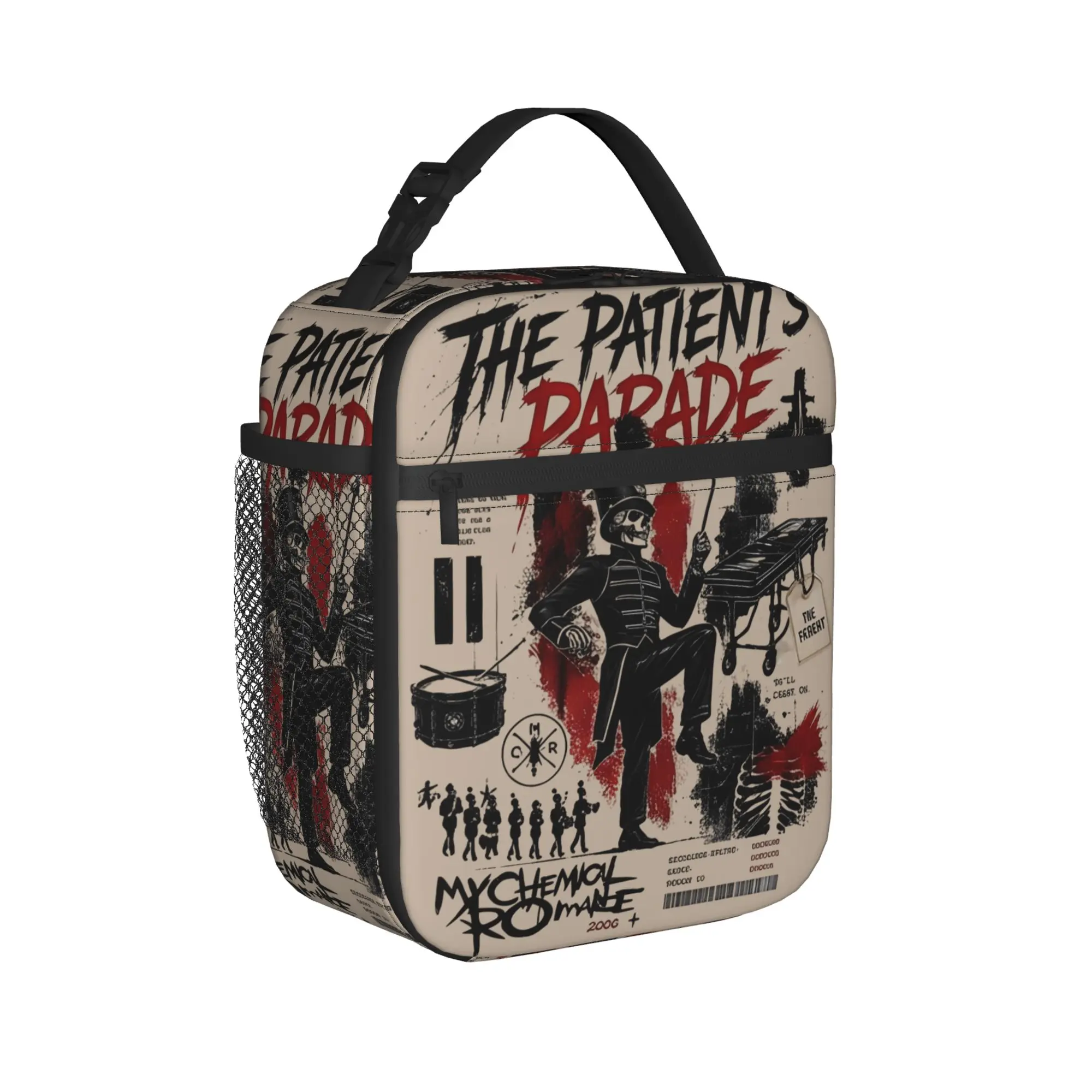 The Black Parade 2026 Music My Chemical Romance mcr Insulated Lunch Tote Bag For Outdoor  Food Container Lunch Boxes