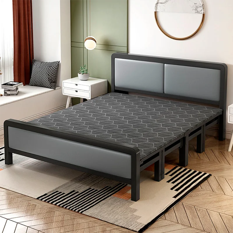 Foldable Luxury Bed Sofa Children Modern Double Space Saving Bed King Size Metal Adults Cama Dobravel Portatil Home Furnitures