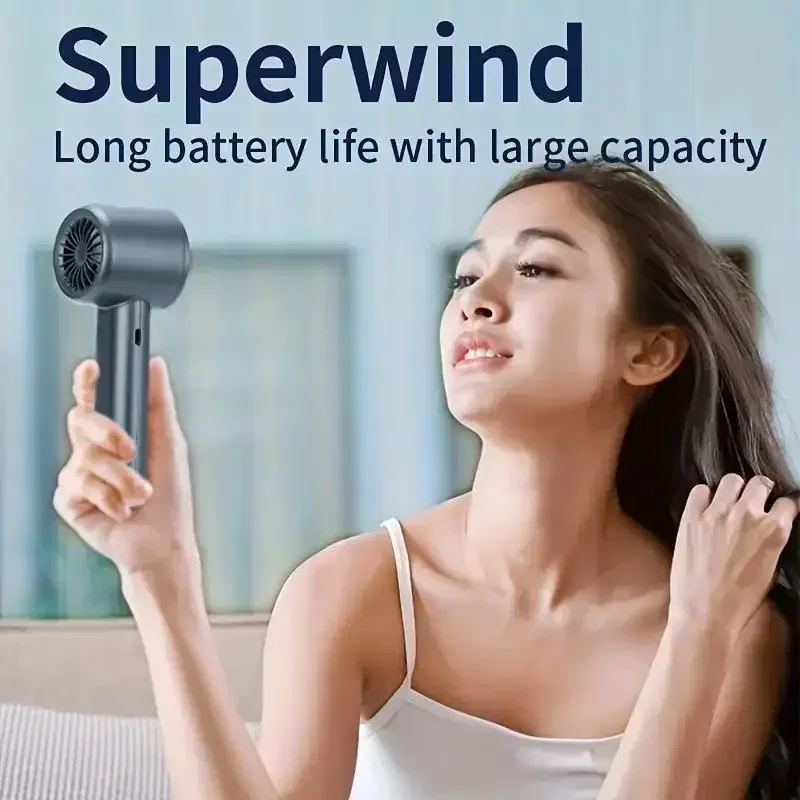 

Портативный ручной вентилятор Вентилятор для охлаждения льда Мини-безлопастной ручной вентилятор Перезаряжаемые через USB персональные высокоскоростные вентиляторы Электрический вентилятор для ресниц