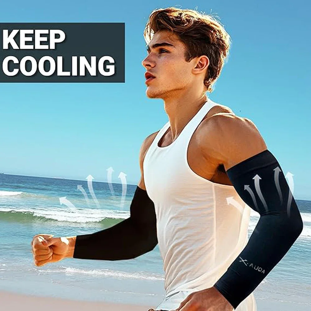 أكمام رياضية للرجال، قفازات ركوب الدراجات المرنة والمسامية، مناسبة للسفر اليومي وصيد الأسماك - طراز للجنسين