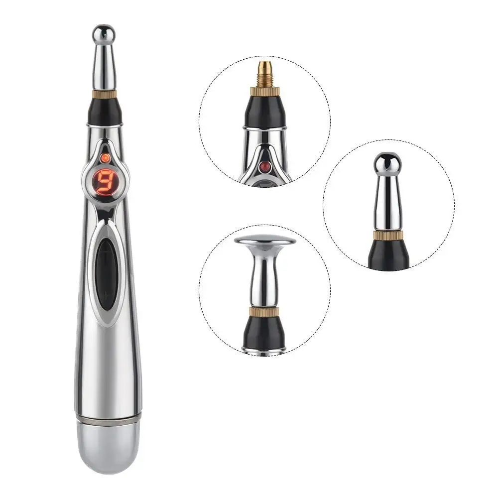 Electronic Acupuncture Pen Electric Meridians Laser Therapy Heal Massage Pen Meridian Energy Pen Relief Pain Tools