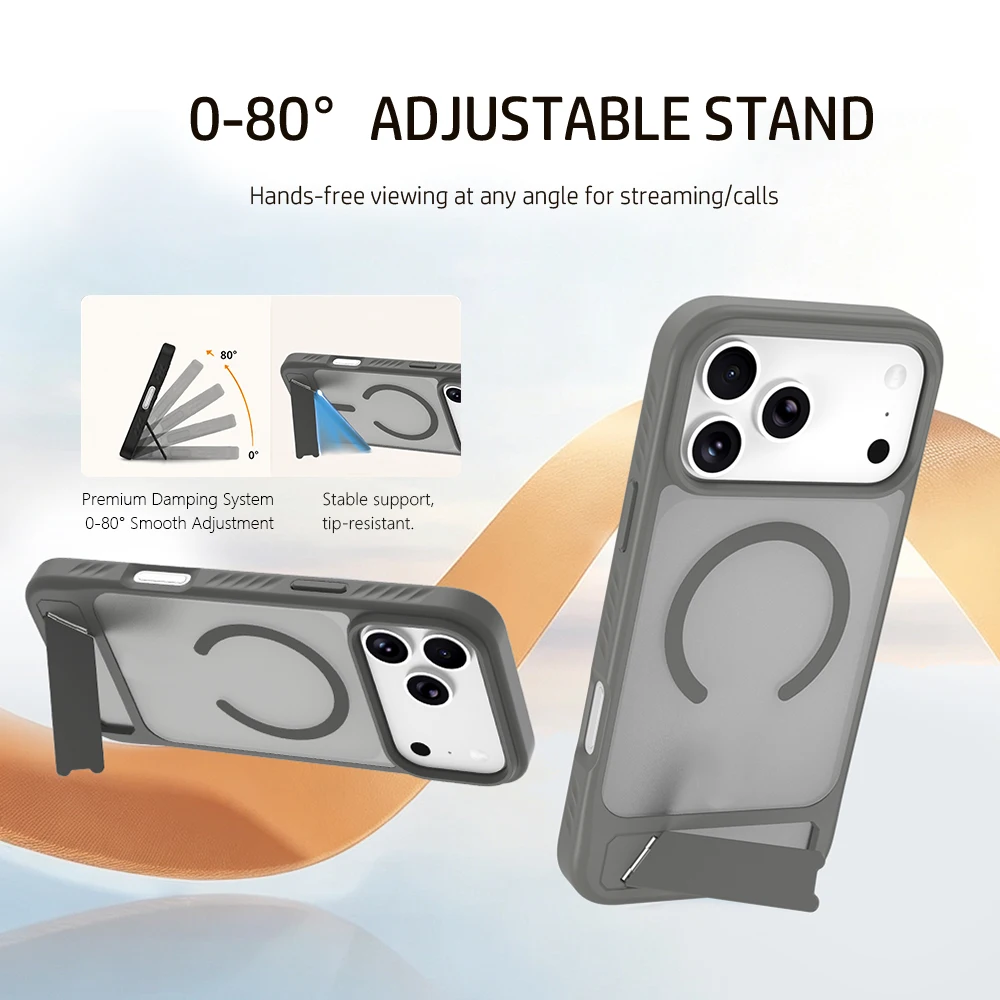 Für iPhone 18 Pro Hülle Ständer Magnetische Hülle PC+TPU Schutz Für iPhone 17 Pro Hülle – Detail 10
