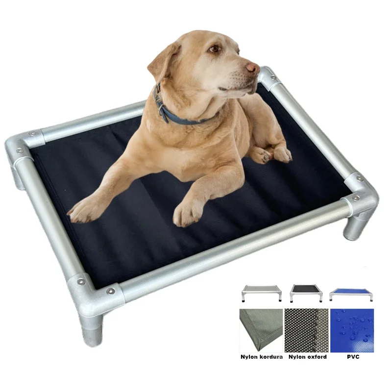 XL size chew proof high strength lightweight aircraft grade aluminum frames Standard PVC aluminum tube Dog Bed