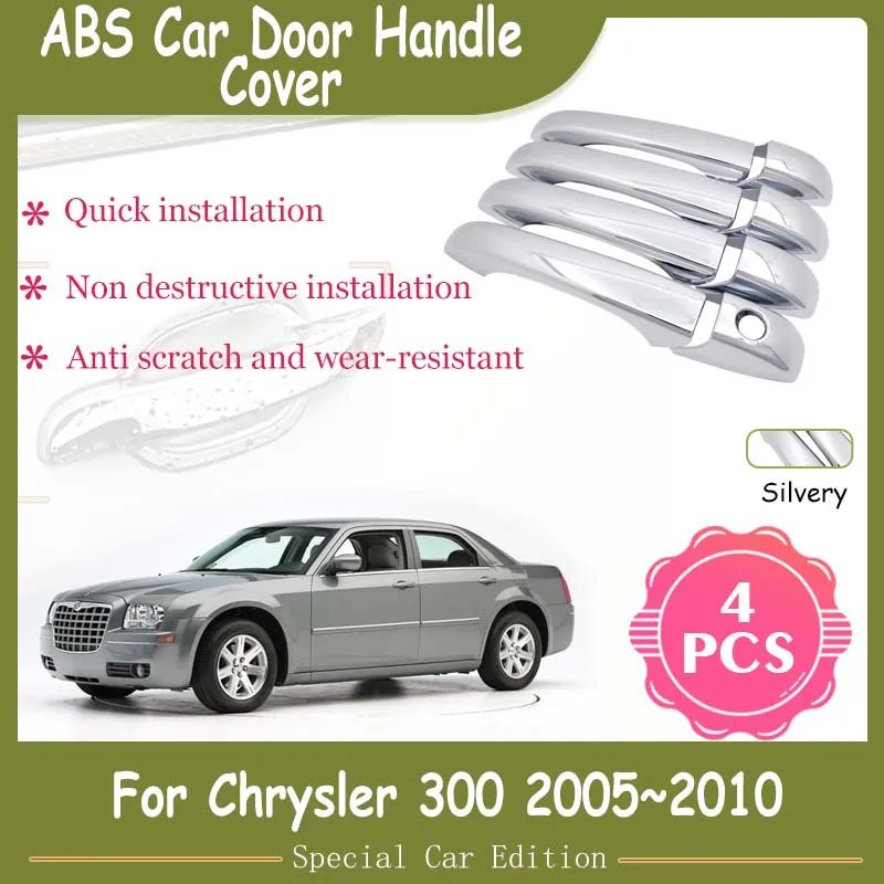 

For Chrysler 300 300C MK1 2005 2006 2007 2008 2009 2010 Luxurious Chrome Door Handle Cover Trim External Accessories Car Sticker