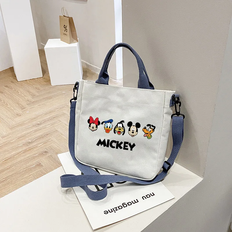 Disney Mickey Mouse damskie torebki Crossbody na ramię przenośną torba rekreacyjna przenośną o dużej pojemności