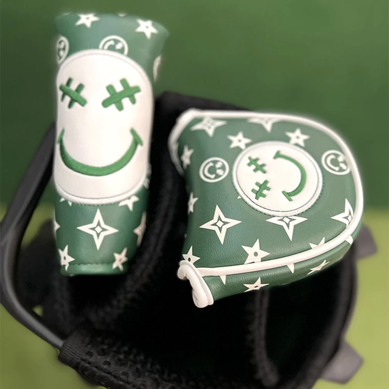 Golf Putter Head Covers Half Round  One Piece Putter Covers Protective Covers Magnetic