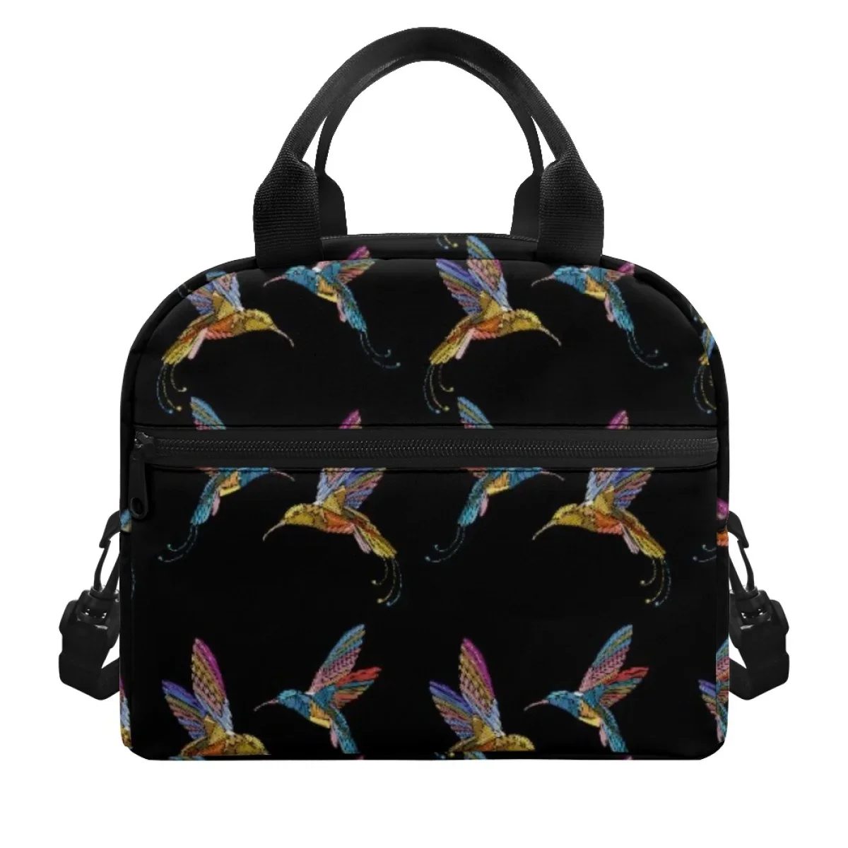 

Gradient Ethnic Bird Design Thermal Children's School Lunch Box Lightweight Fashionable Women's Thermal Lunchbox Picnic Fashion