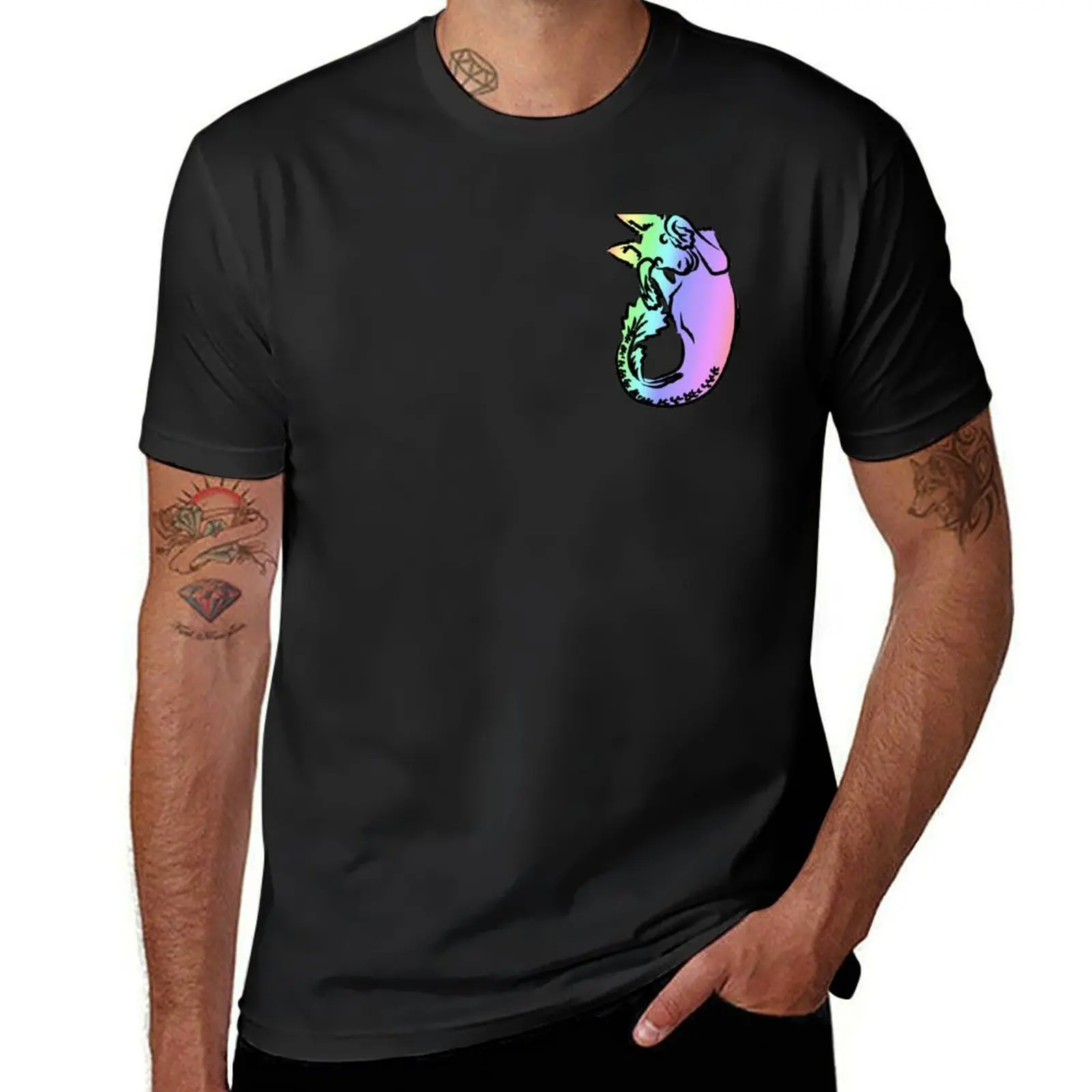 

Rainbow Puppy Silkampus T-Shirt cute tops Anime t-shirt funny meme t-shirts hippie clothes sweat shirts, men