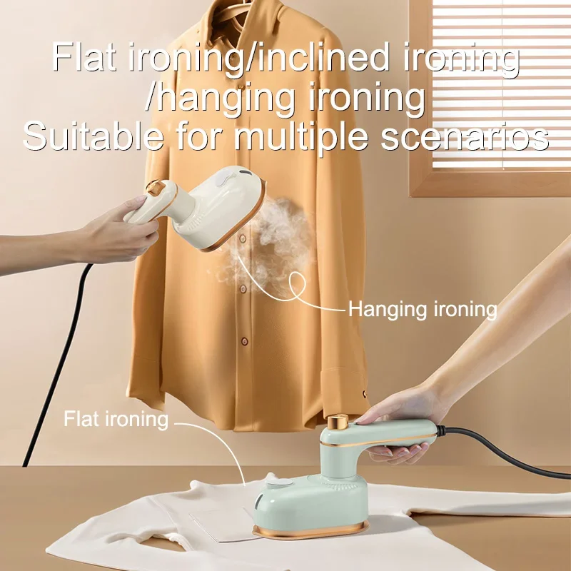 Mini Portable Ironing Machine Dry Wet Ironing Dual-Use Large-Capacity Water Tank Steam Strong for Clothes Wrinkle-free Styling