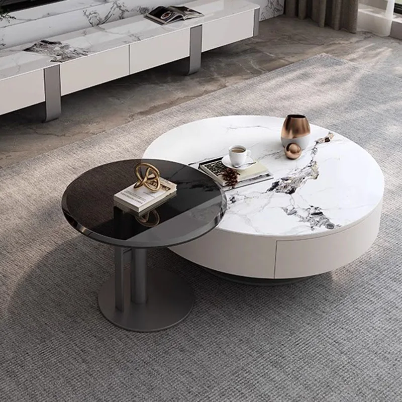 

Bedside Living Room Restaurant Tables Console Small Floor Round Dining Tables Desk Marble Stolik Kawowy Living Room Furniture