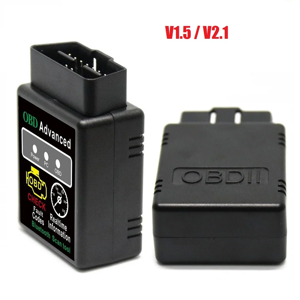 OBD V2.1 V1.5 Car Tester ELM327 Auto Scanner OBDII Bluetooth-compatible 5.1 Car Diagnostic Tool For IOS Android Windows Symbian