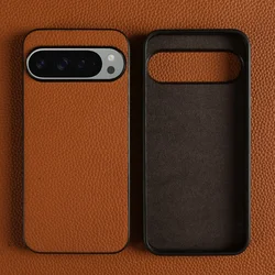Luxury Pixel 10 Pro Case Business Cowhide Leather Phone Cases For Google pixel9pro 7A 8pro Full Protection Shockproof Back Cover