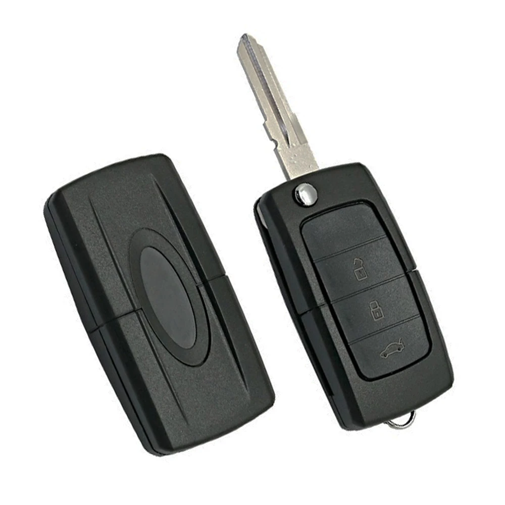 XNRKEY-funda para llave de coche, carcasa para mando a distancia, plegable, 3 botones