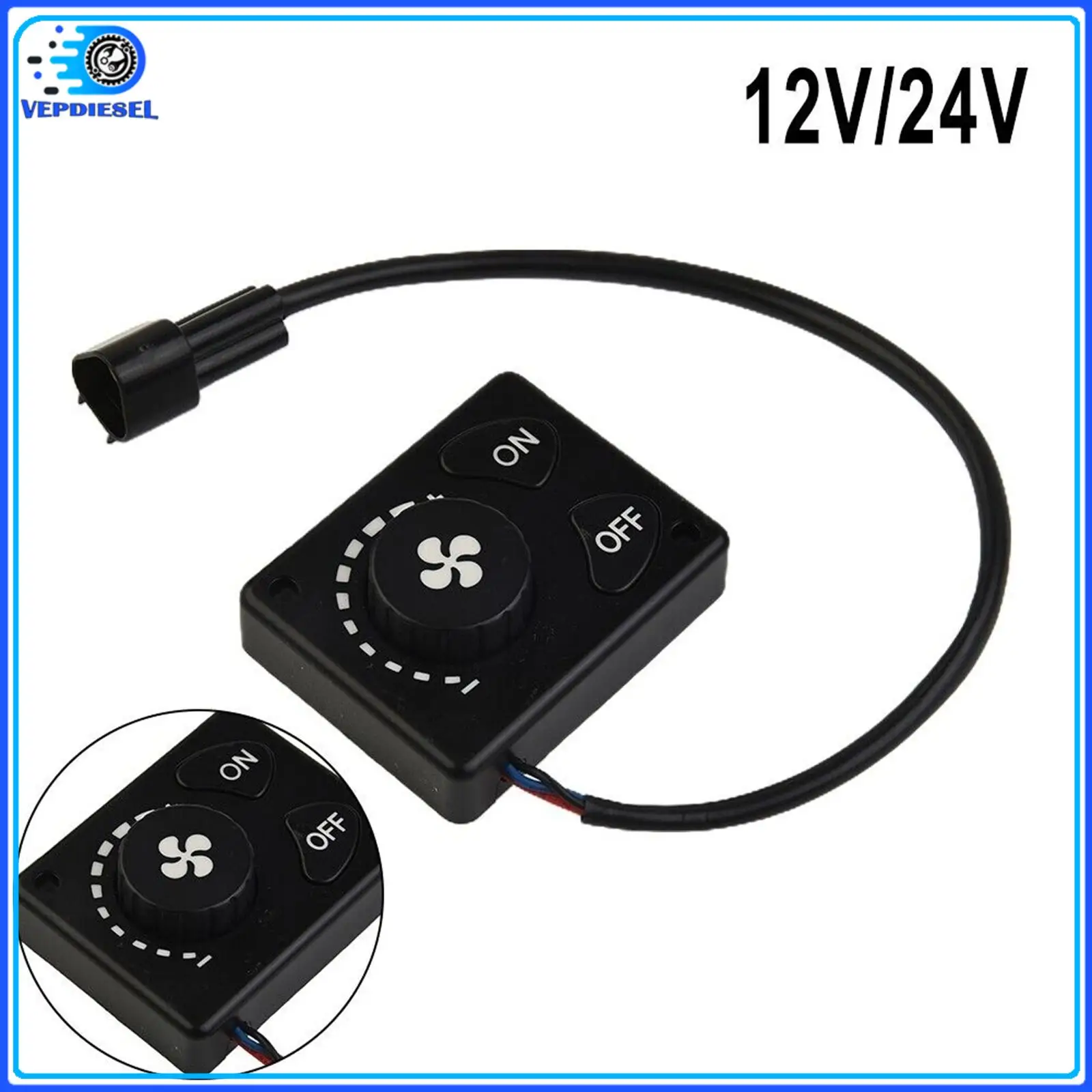 

12/24V Parking Heater Controller LCD Switch Knob For Car Truck Air Diesel Heater Auto Parts