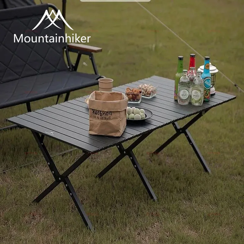 

Mountainhiker Lightweight Portable Folding Picnic Table, Camping,BBQ Travel, Foldable Egg Roll Table, Outdoor Camping Supplies