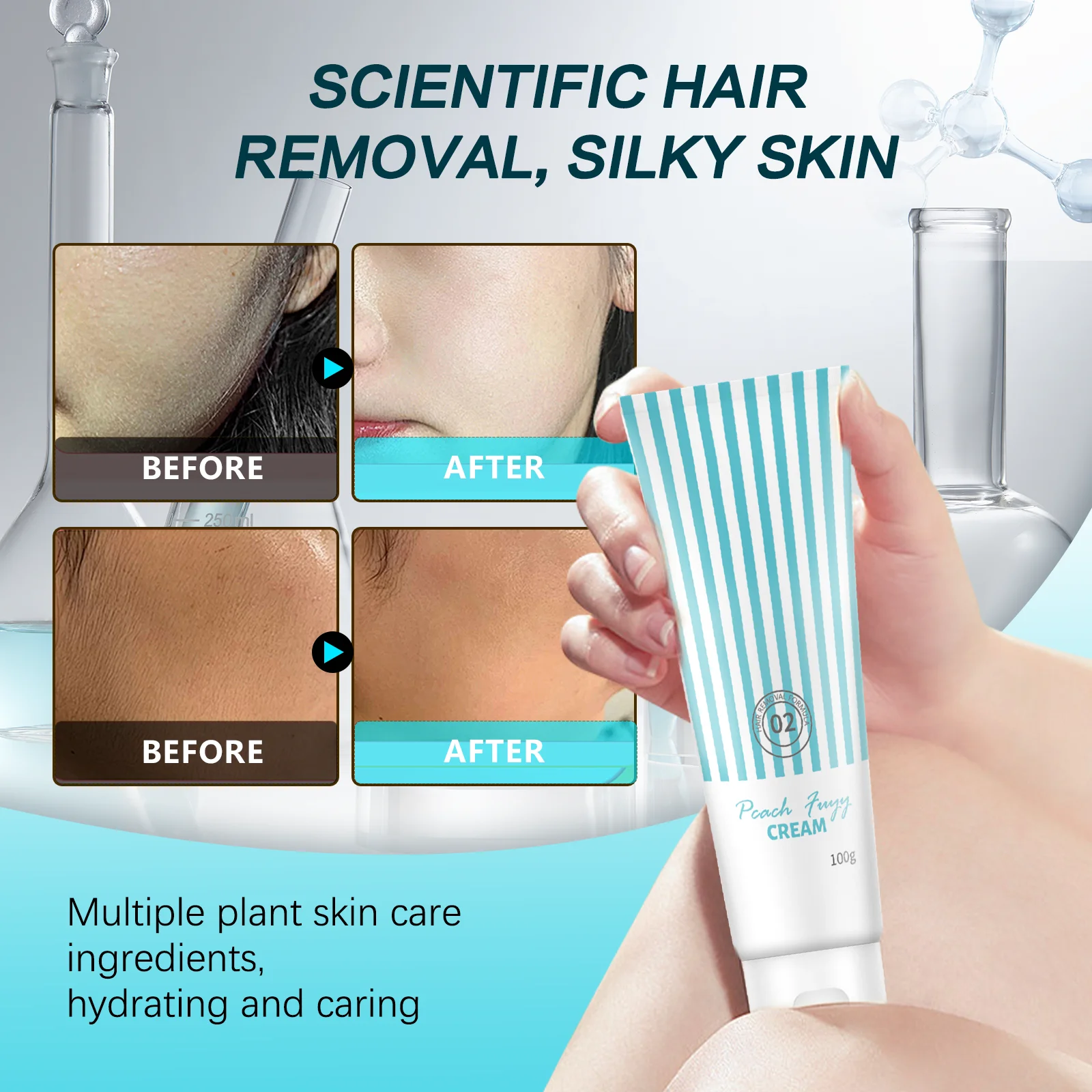 

2/1pcs Hair Removal Cream Painless Natural Gentle Soothing Hair Remover Lip Facial Body Armpit Skin for Woman Body Care Beauty