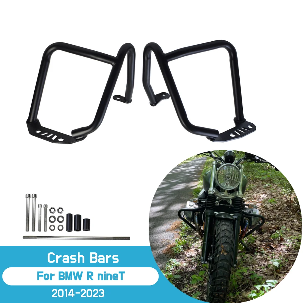 

Для BMW R nineT 2014-2023 Nine T Urban G/S Crash Bars Защита двигателя Рамка Ползунки Бампер Защита от падения Аксессуары для мотоциклов