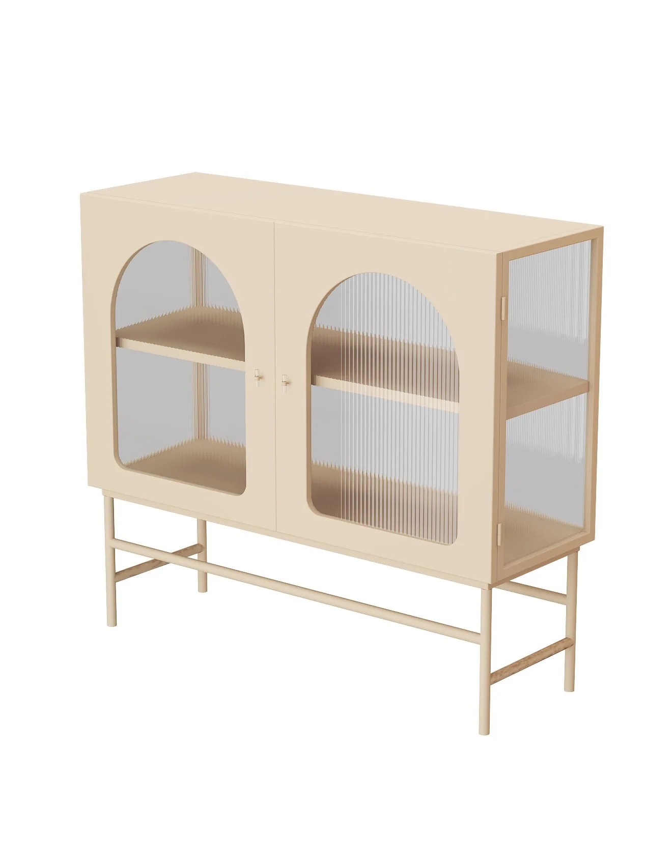 

wabi-sabi wrought iron dining side cabinet living room tea cabinet entrance cabinet tempered glass storage