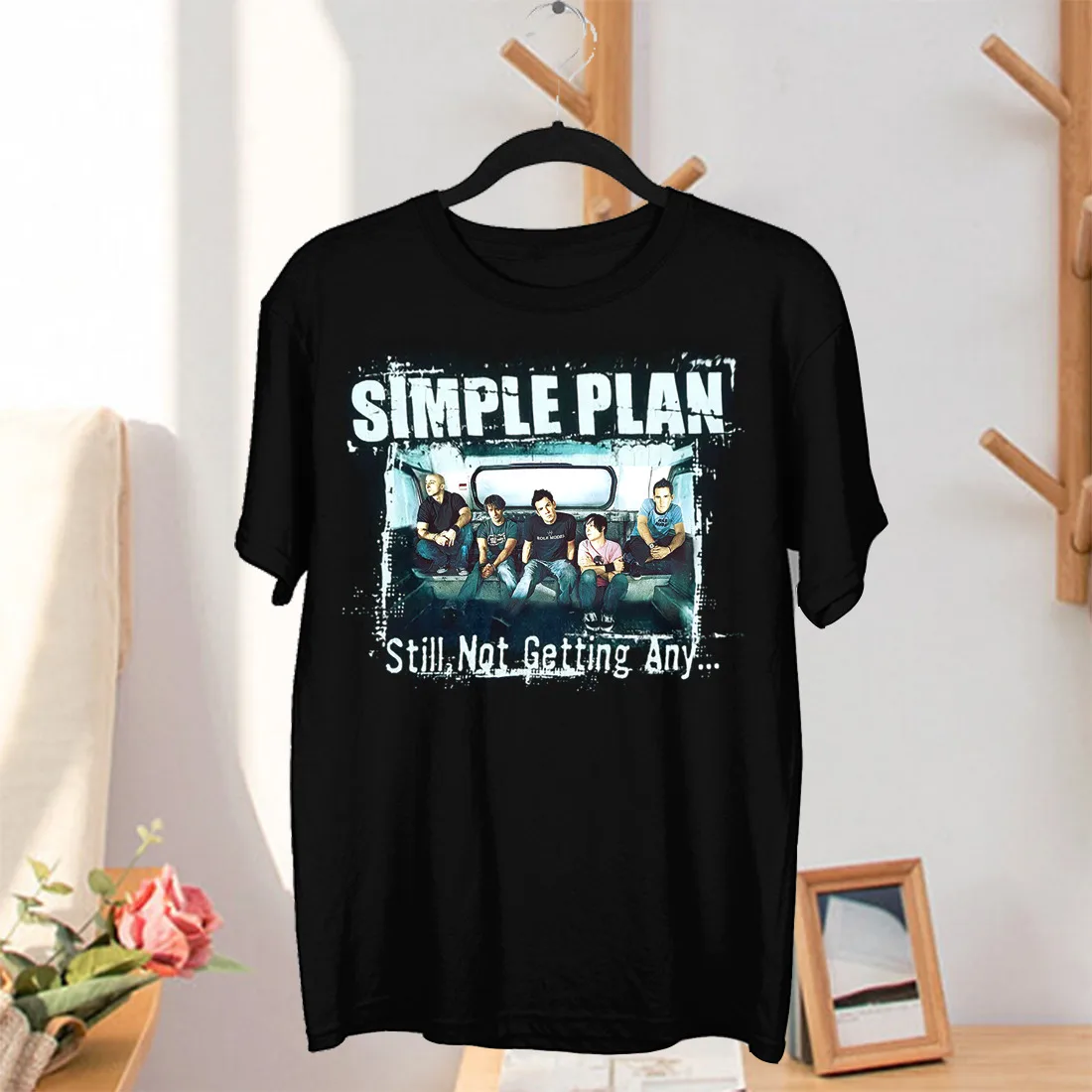 Simple Plan Band T Shirt Black Size S M L 234XL Cotton EE081