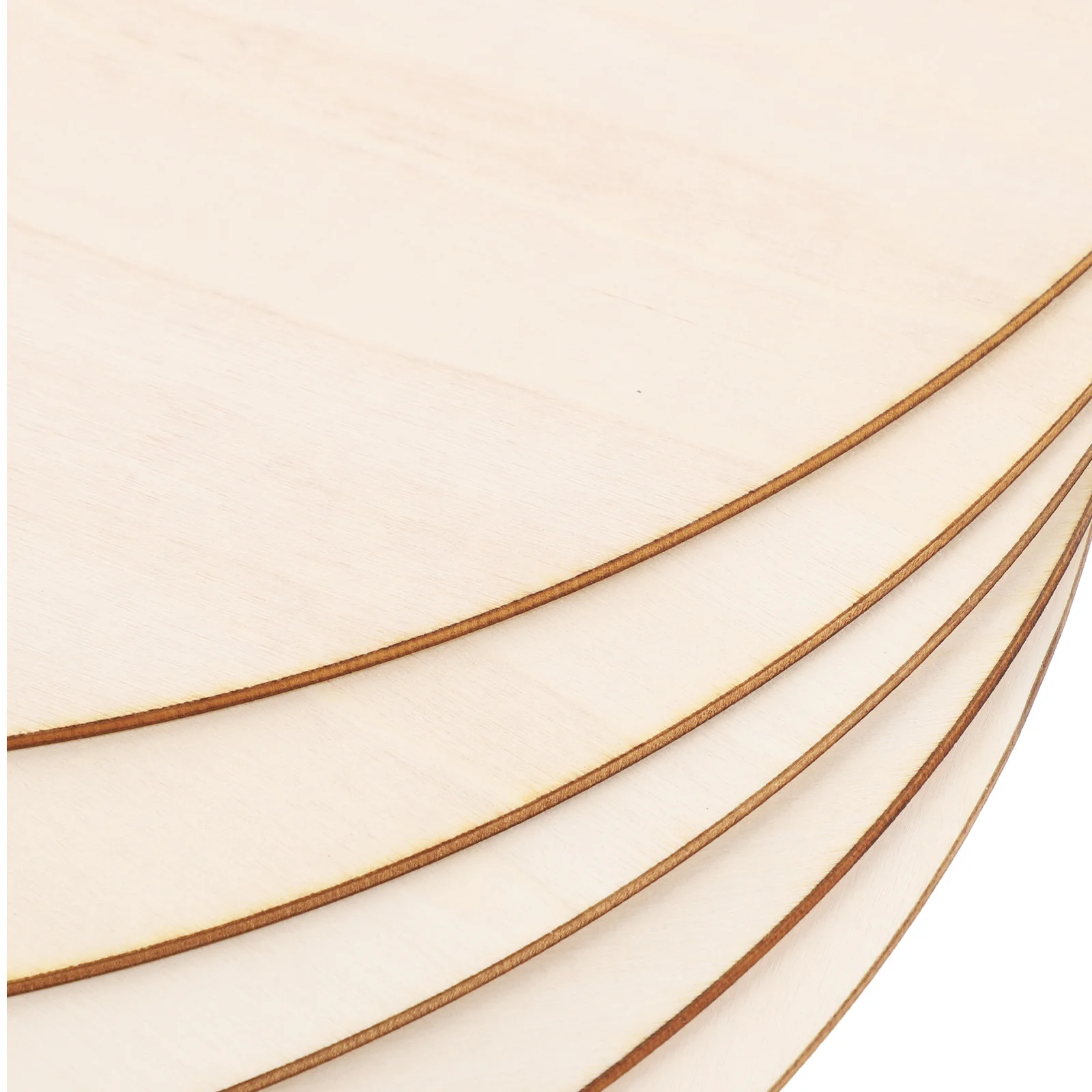 

5pcs Round Wooden Blanks Diy Crafts Unfinished Wood Slices Door Signs Party Decorations Hanging Accessories For Home School