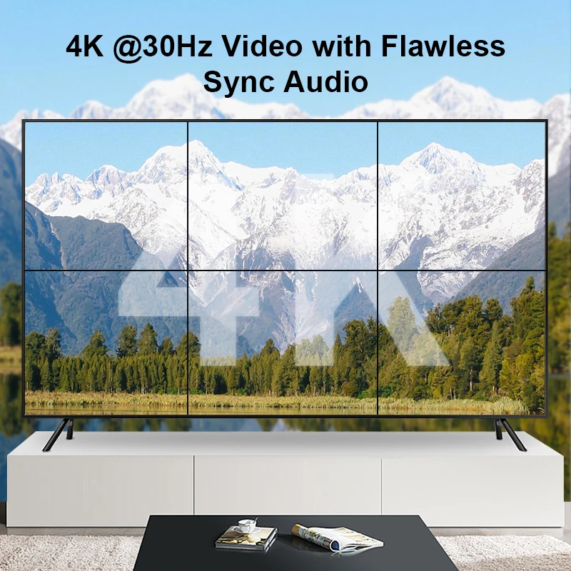 2x3 HDMI Video Wall Controller 4K HDMI Video Screen Wall Stitching Processor 2x3 1x2 1x4 1x3 2x1 3x1 4x1 6 TV Splicing Display