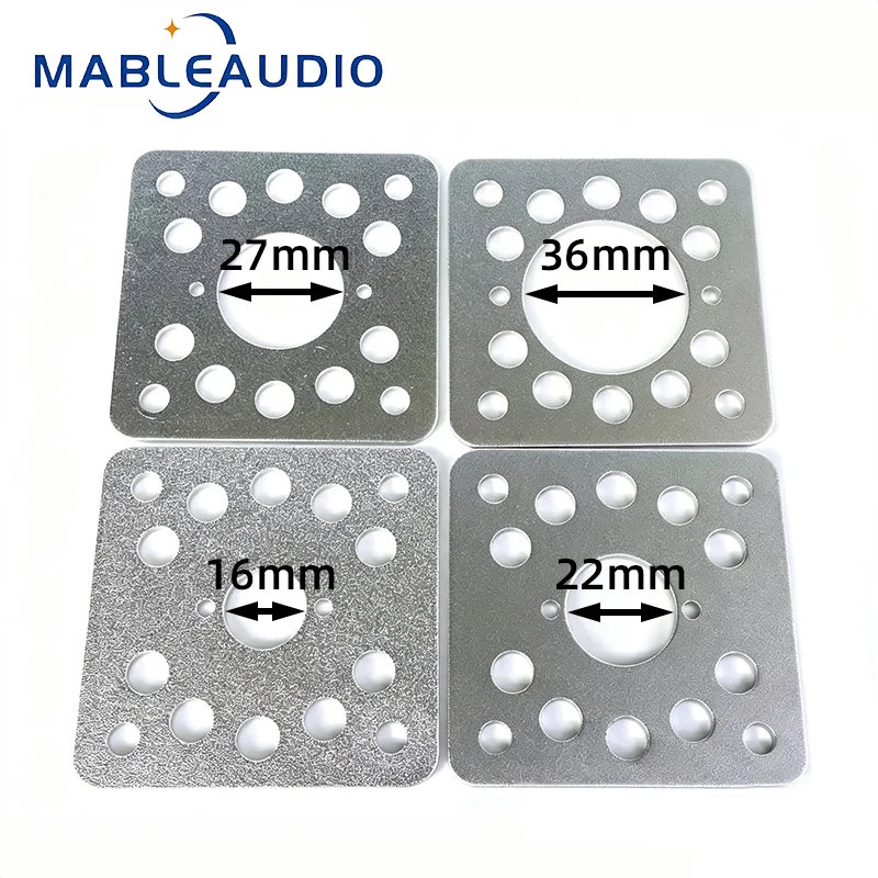 Vacuum Tube Socket Baffle Plate 68*68mm, Aluminum Alloy Mount Bracket For Valve Amplifier Chassis Mod