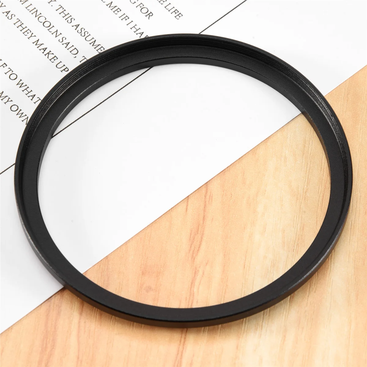 AA26P 72mm-77mm Camera Lens Step Up Filter Black Metal Adapter Ring