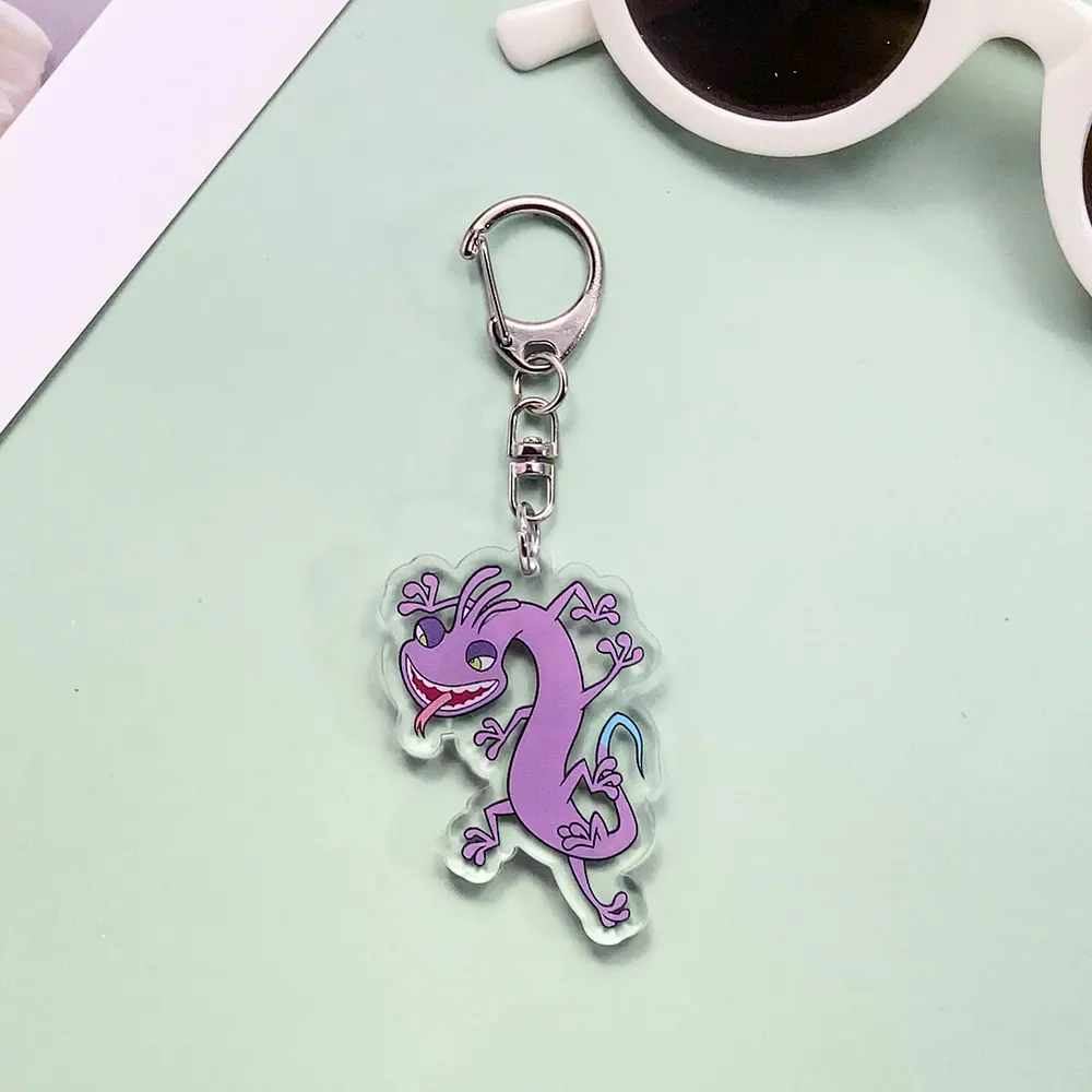 Disney Monsters, Inc. سلسلة مفاتيح مصنوعة من الأكريليك إكسسوارات حقيبة لطيفة على ظهره قلادة خاتم مفتاح إبداعي هدايا للأصدقاء