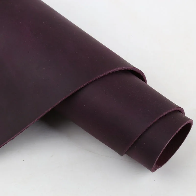 2mm purple Crazy Horse leather, first-layer cowhide leather material, handmade DIY genuine leather fabric, planner book, table m