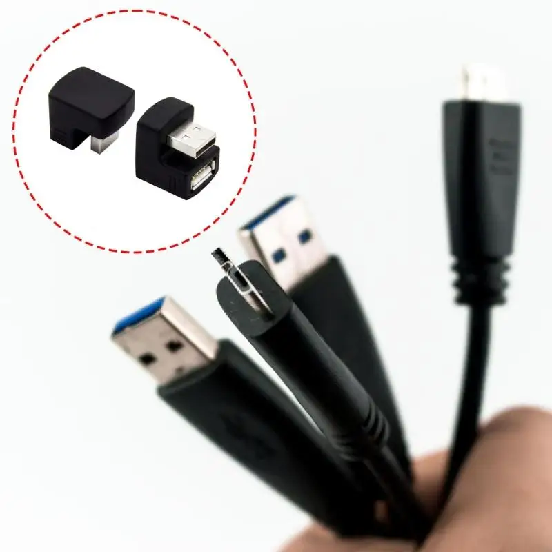 USB2.0 Male To Female Adapter Plug And Play High Compatibility Durability ABS Design U Bend Structure USB2.0 Connectors 83CF