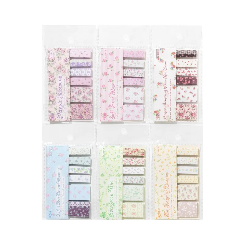 120sheet INS Style Flora Material Cartoon Kawaii Ins Cartoon Die Cutting Label Stickers DIY Diary Scrapbook Aesthetic Decoration