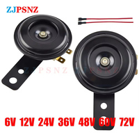 Horn 6V 12V 24V 36V 48V 60V 72V Scooter eBike Motorcycle Electric Horn Kits 105db 110db Waterproof Round Super Loud Horn Speaker