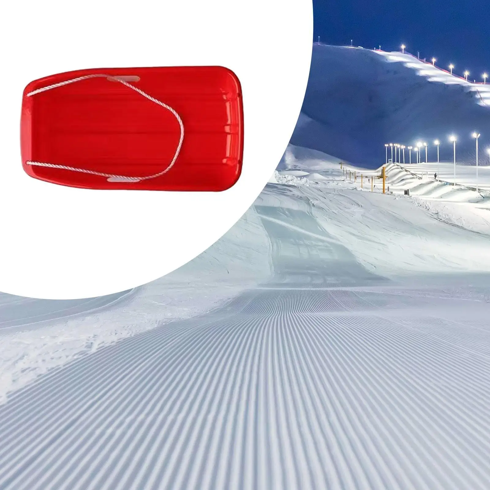 Winter Snow Sled Winter Snow Sledding Multifunctional Portable Snow Toy for Lawn Outdoor Activities Grass Sand Skiing Garden