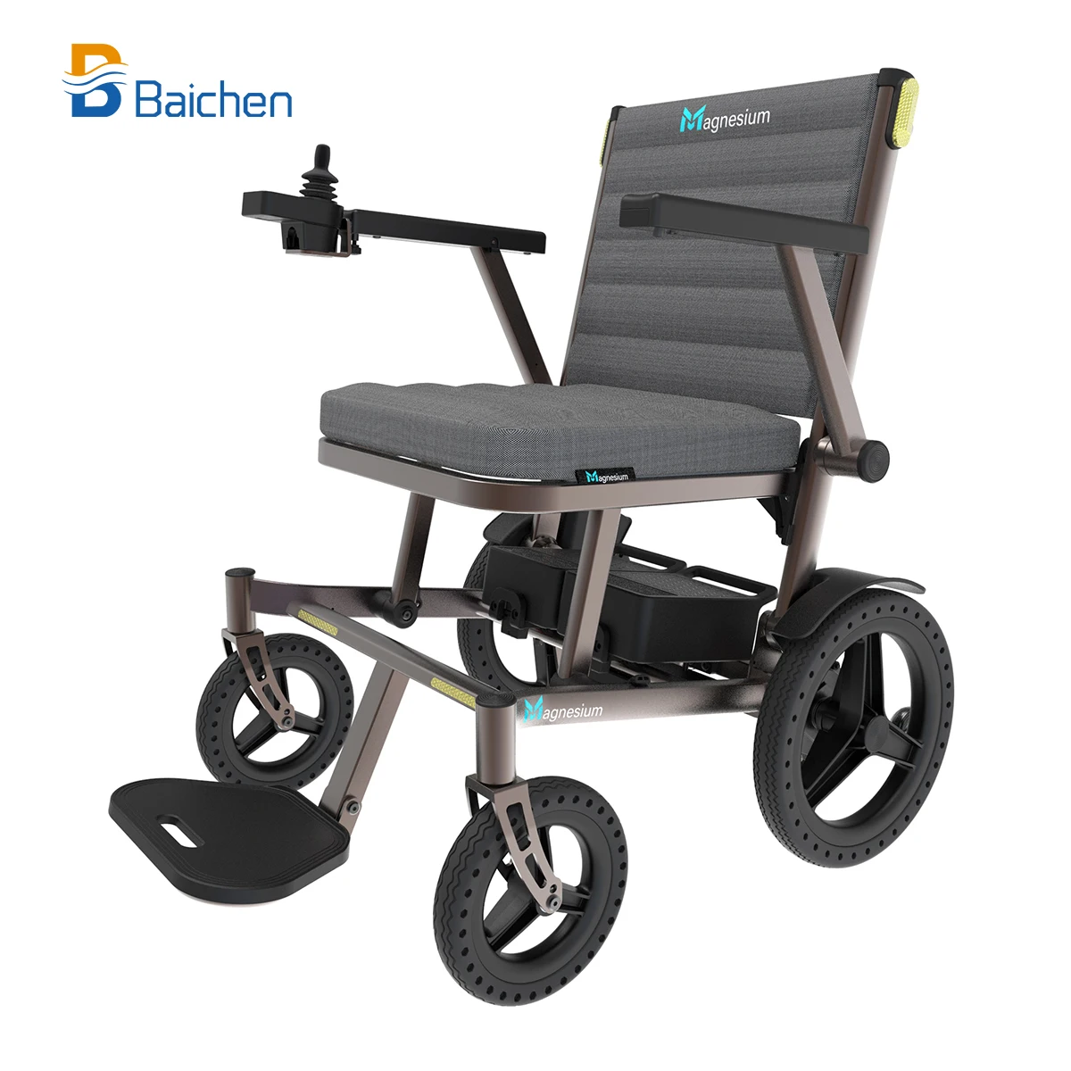 Disabled Handicapped Travel Portable Lightweight Foldable Power Motorized  Magnesium Alloy Electric Wheelchair for Adults