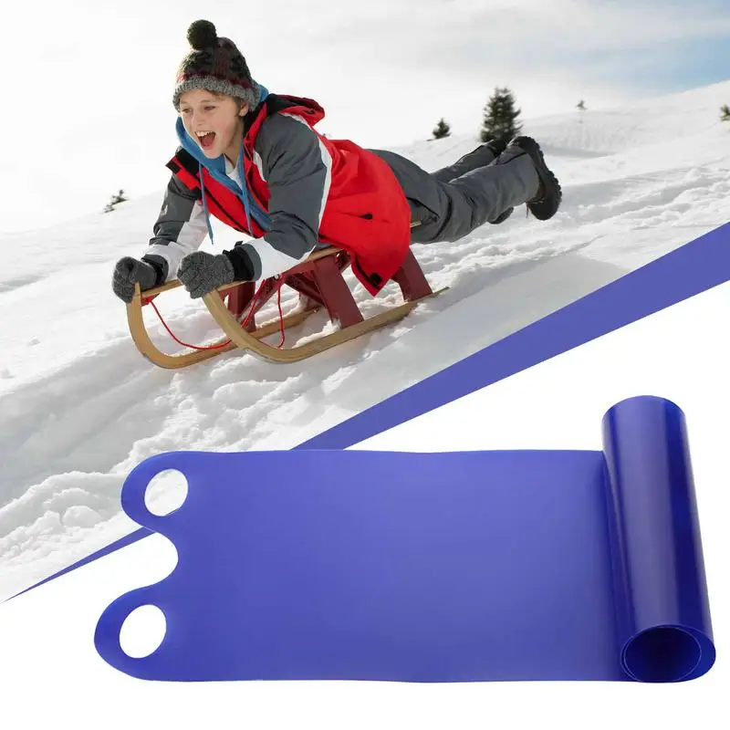 Snow Sled Flying Carpet Roll Up Snow Sled Snowboard Sled Snow Sledding Equipment Lightweight Outdoor Snow Slider Mat For Kids