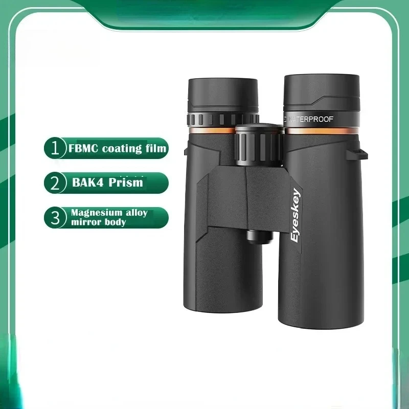 

Waterproof Super-Multi Coating Binocular, Phase Coated, Bak4 Prism Optics, High Power, Flat Field Telescope, 10X42ED, IPX7