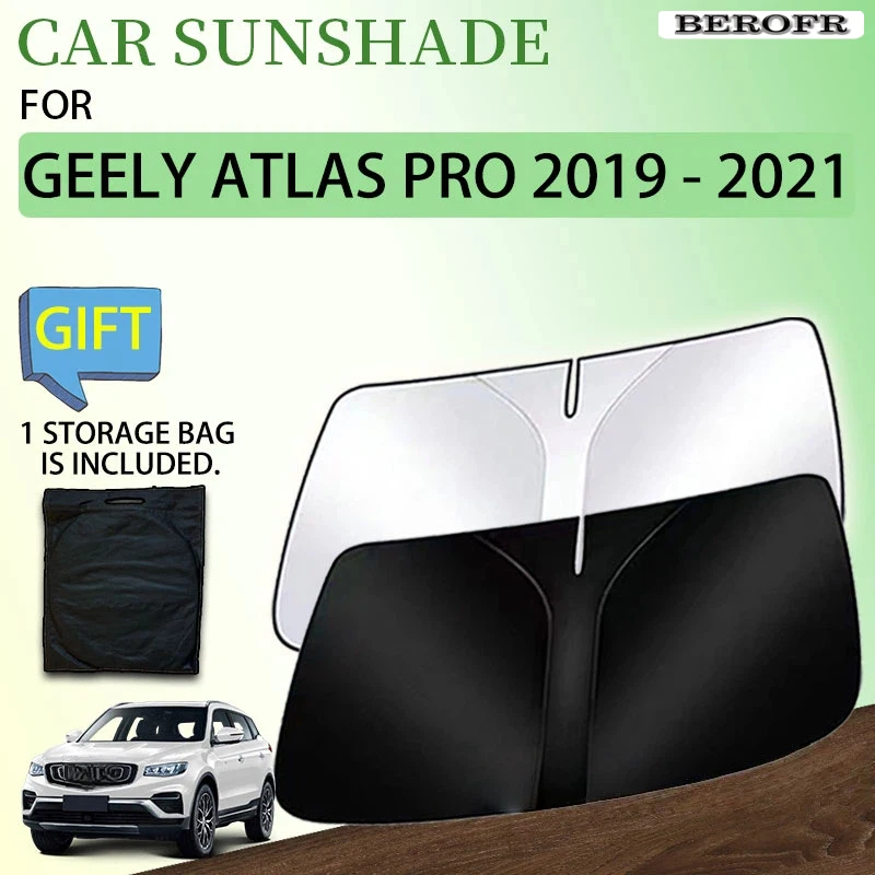 Sunshade For Geely AtlasPro Body Kit Azkarra 2019 2020 2021 BelGee X70 NL-3B Accessorie Front Window Protector UV Storage Cover