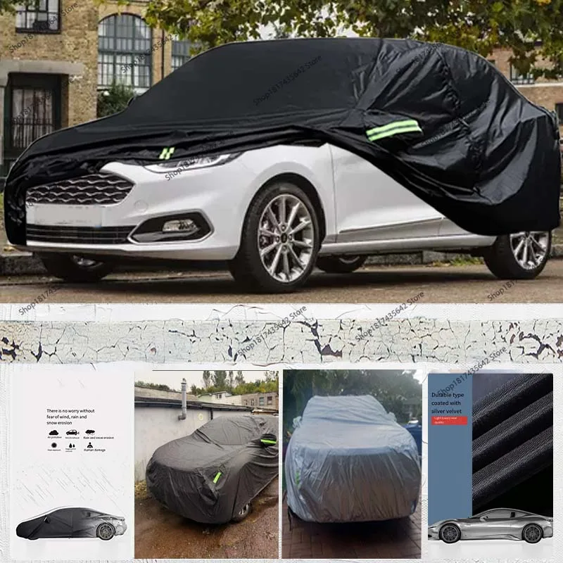Car Cover Waterproof All Weather Automotive Anti-UV Sun Rain Full Cover for Ford Fiesta Hatchback Notchback 2008-2022