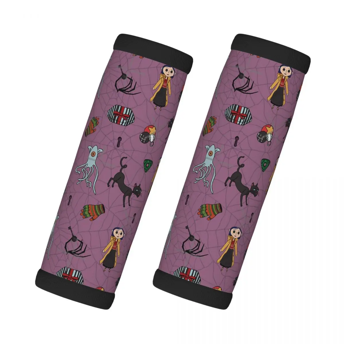 

Custom Fantasy Tunnel Horror Movie Luggage Handle Wrap Suitcase Identifier 2 Pack Coraline Refrigerator Handle